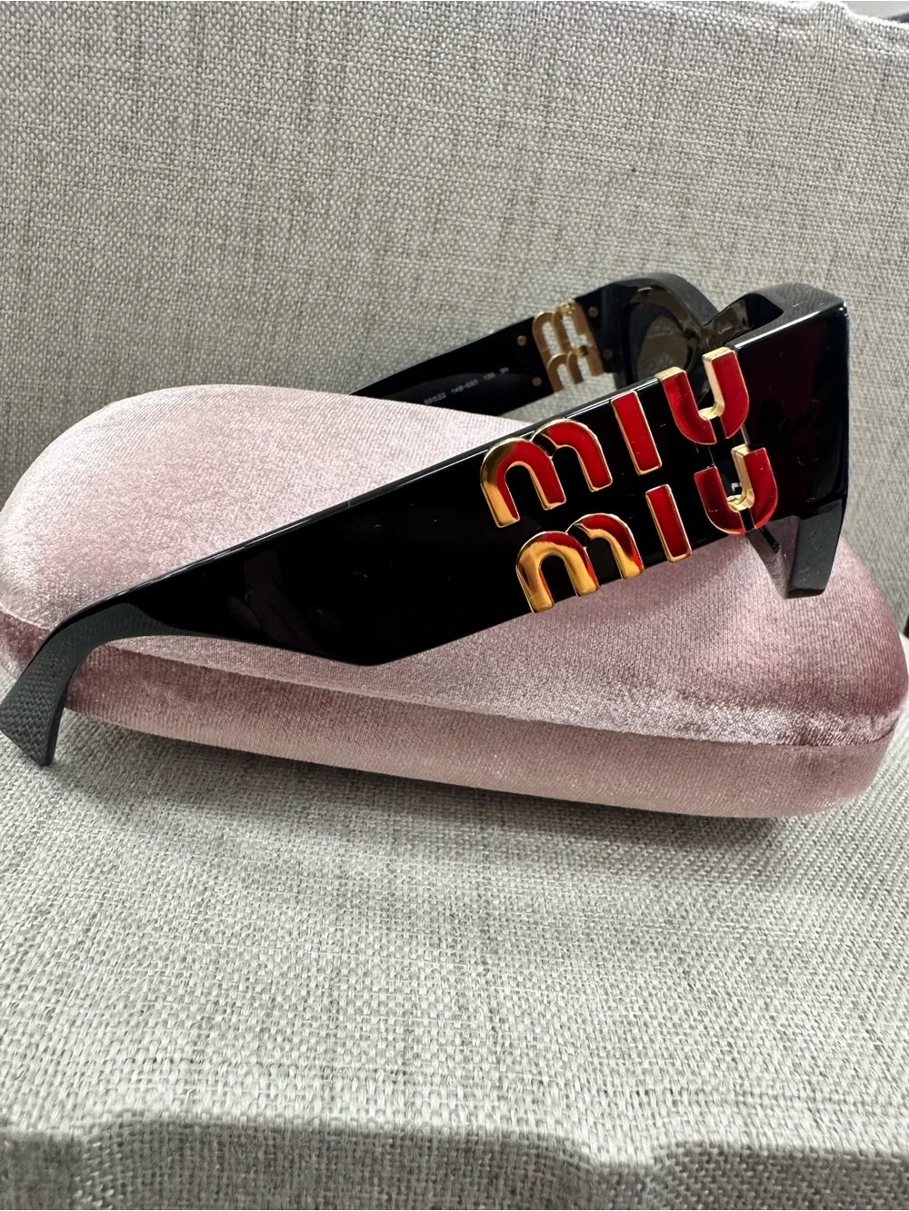 Miu Miu Glimpse Black Sunglasses